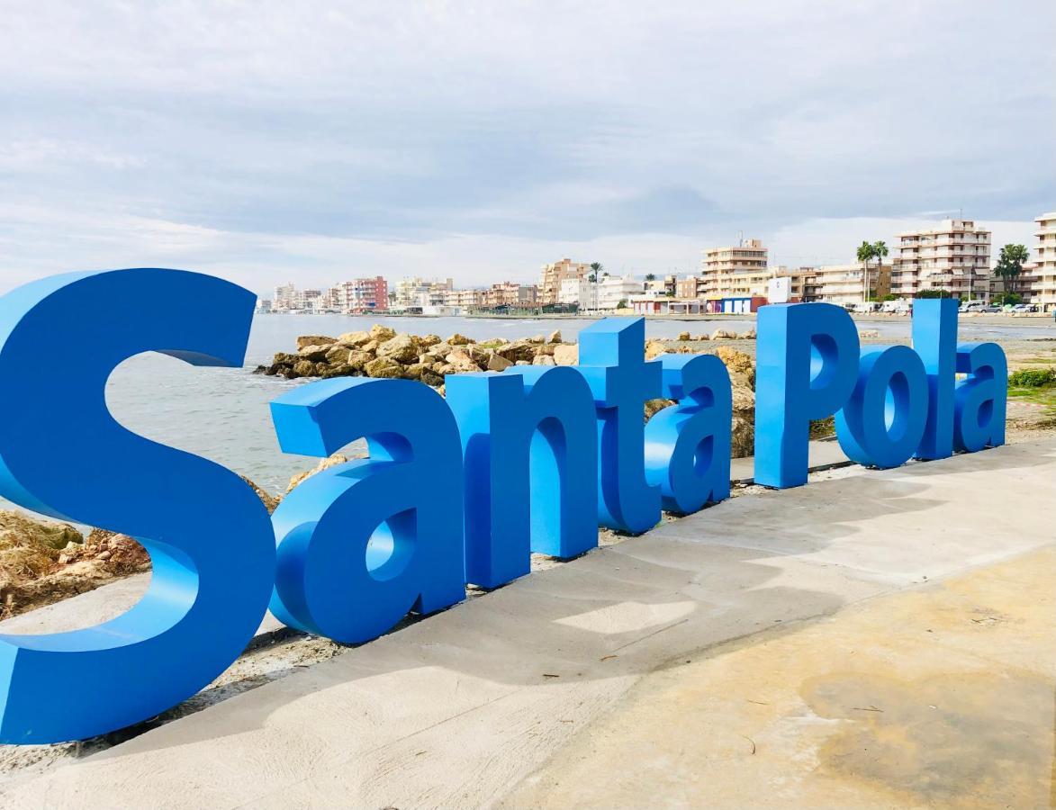 Welcome & Bienvenido A Santa Pola Apartamento A 30 Metros De La Gran Playa Luaran gambar